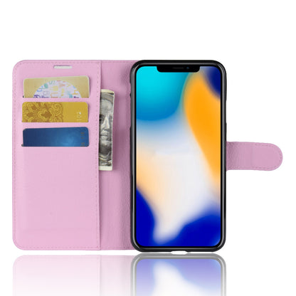 Litchi Texture Wallet Stand Leather Protective Phone Case for iPhone XS Max 6.5 inch