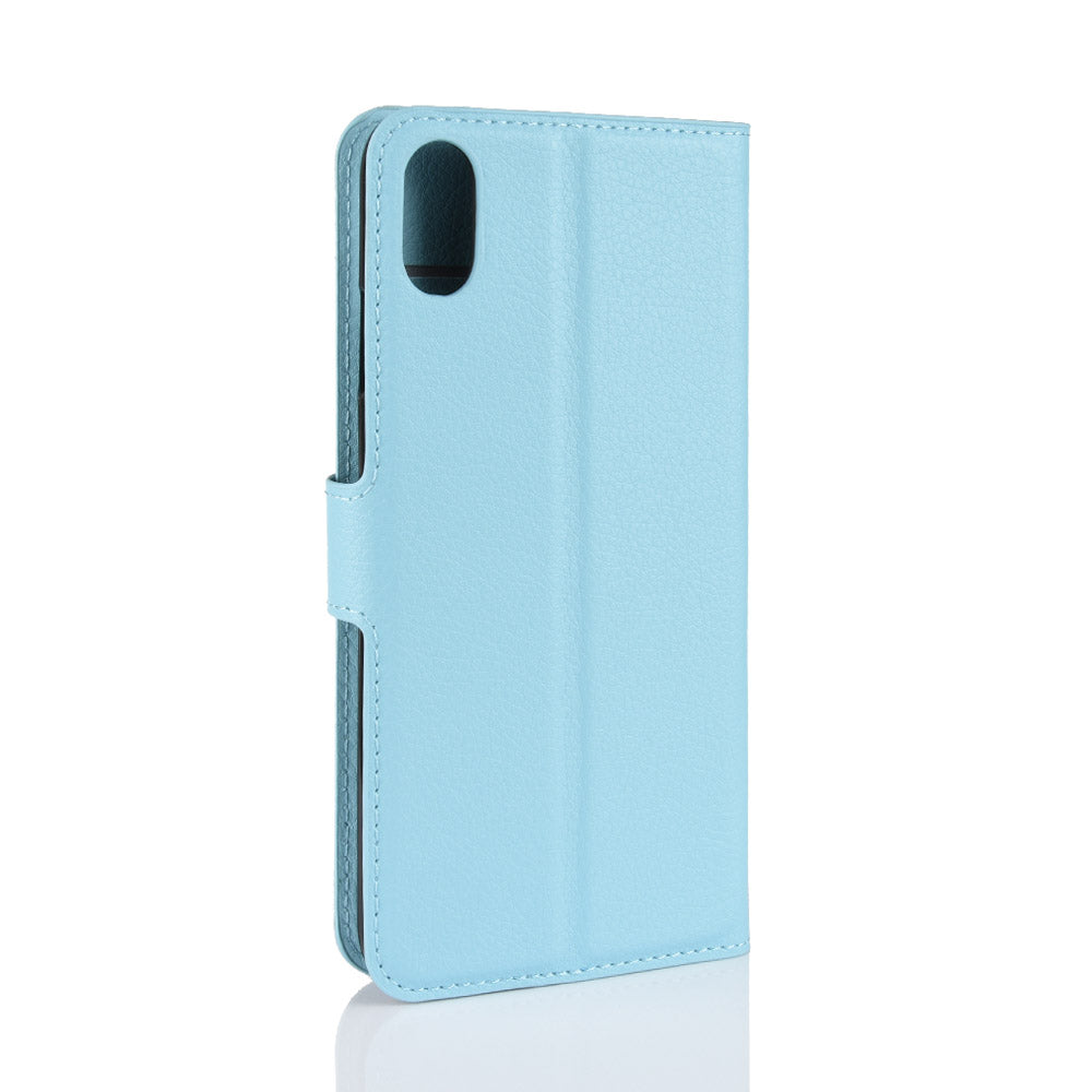 Litchi Texture Wallet Stand Leather Protective Phone Case for iPhone XS Max 6.5 inch