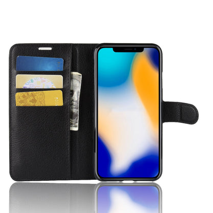 Litchi Texture Wallet Stand Leather Flip Case for iPhone Xs Max 6.5-inch