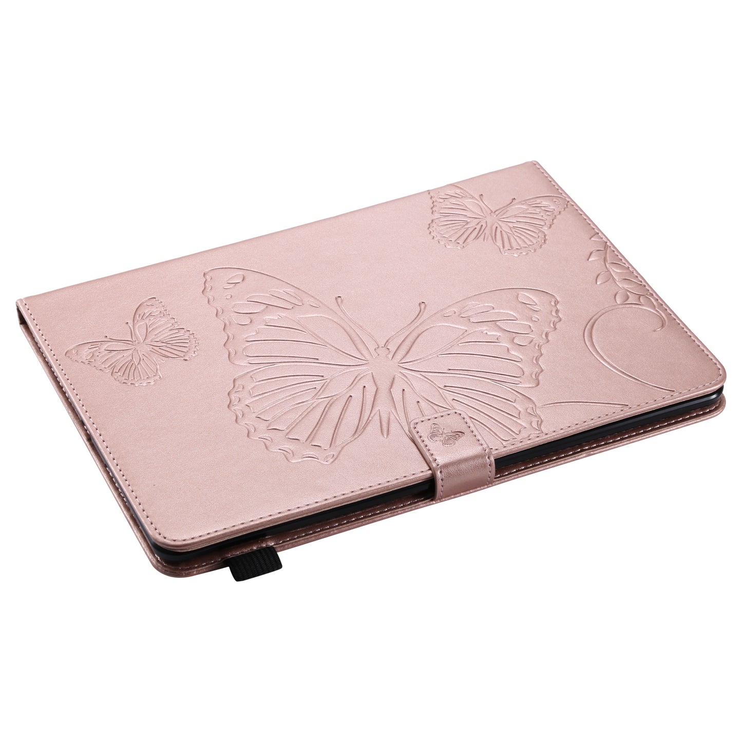 KT Tablet Series-3 Imprint Butterfly Flower Stand Wallet Leather Shell for iPad Air 10.5 (2019)/Pro 10.5 (2017)