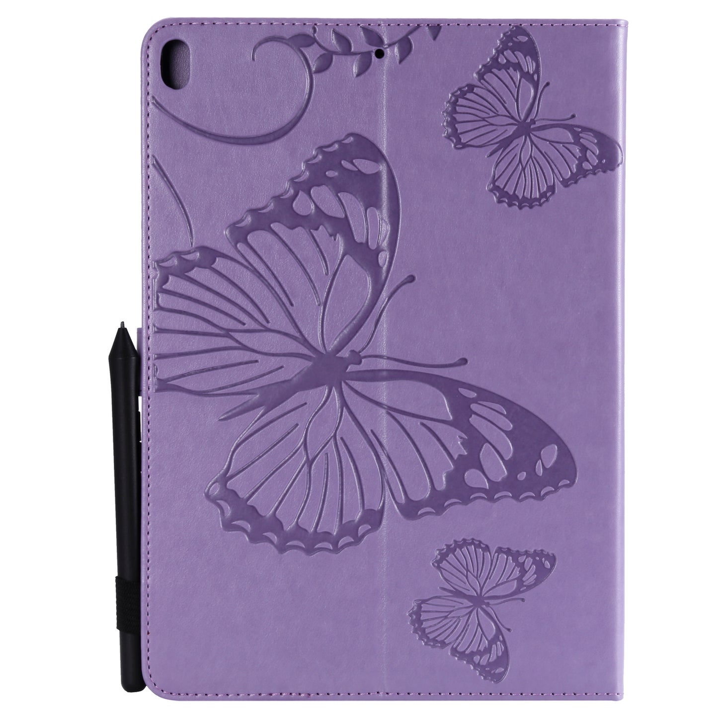 KT Tablet Series-3 Imprint Butterfly Flower Stand Wallet Leather Shell for iPad Air 10.5 (2019)/Pro 10.5 (2017)