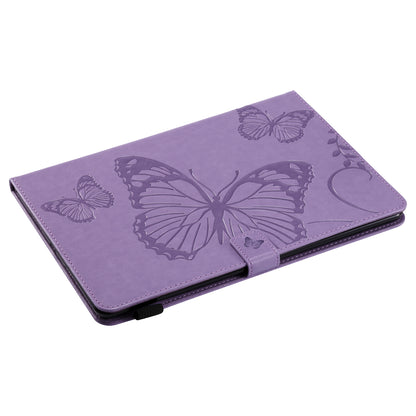 KT Tablet Series-3 Imprint Butterfly Flower Stand Wallet Leather Shell for iPad Air 10.5 (2019)/Pro 10.5 (2017)