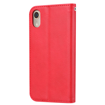 Auto-absorbed Wallet Leather Stand Mobile Phone Shell for iPhone XR 6.1 inch