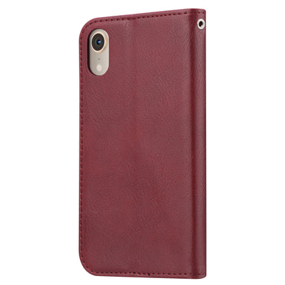 Auto-absorbed Wallet Leather Stand Mobile Phone Shell for iPhone XR 6.1 inch