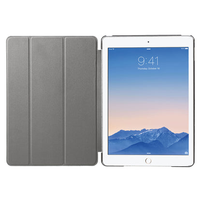 PU Leather Tablet Case with Tri-fold Stand for iPad Air 2 Dual Angles Stand Design Tablet Case