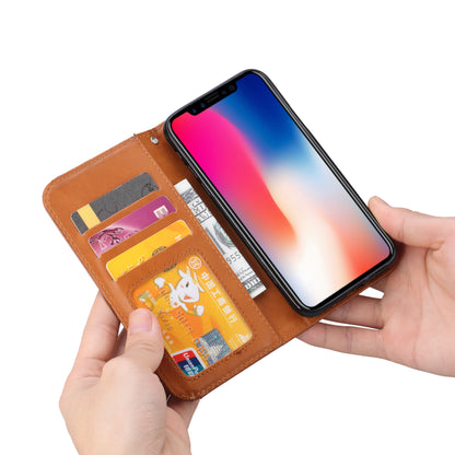 Auto-absorbed PU Leather Stand Wallet Case for iPhone XS Max 6.5 inch