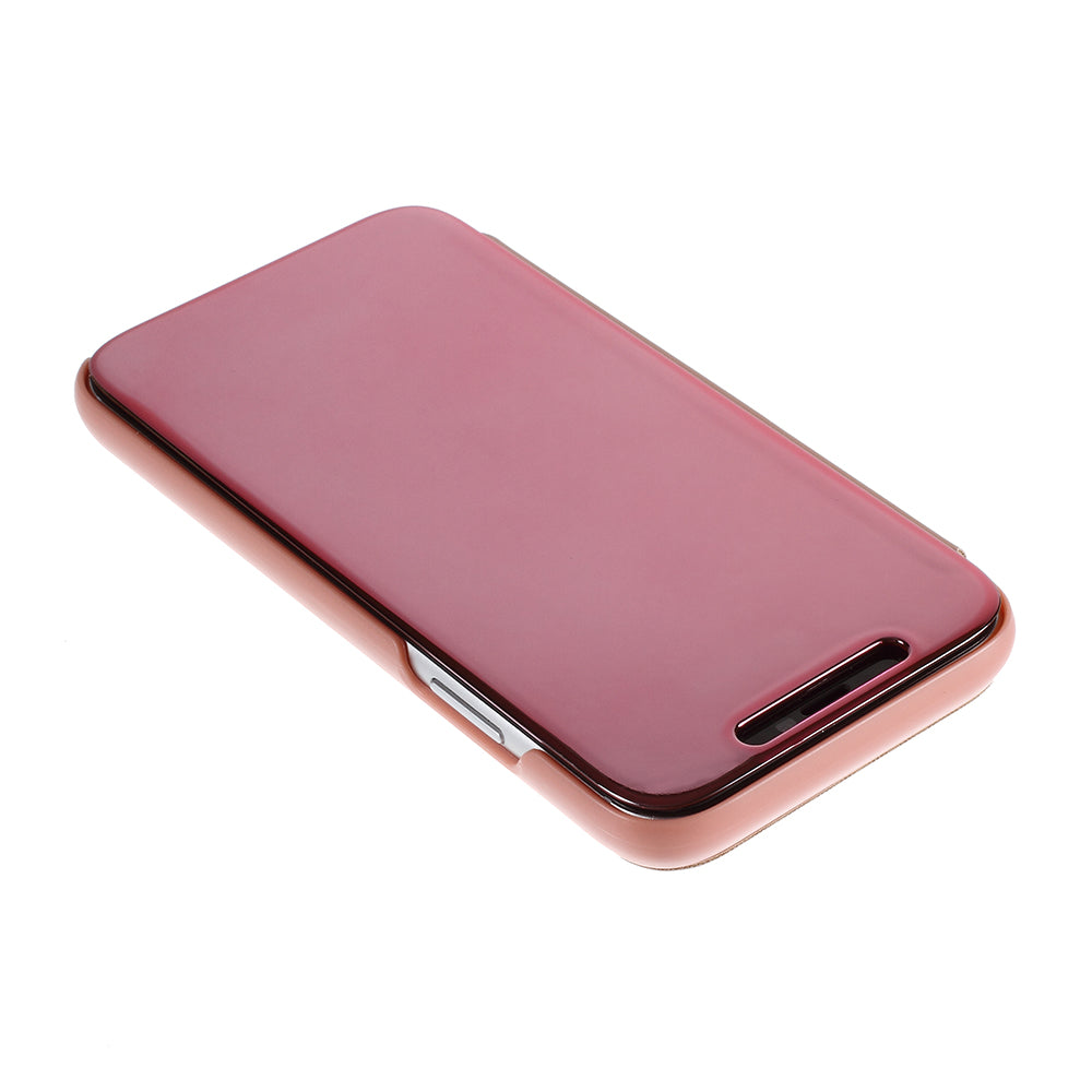 Plated Mirror Surface Leather Stand Case for iPhone XR 6.1 inch