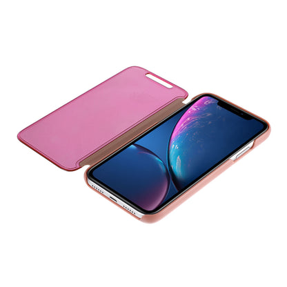 Plated Mirror Surface Leather Stand Case for iPhone XR 6.1 inch