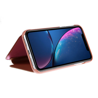 Plated Mirror Surface Leather Stand Case for iPhone XR 6.1 inch