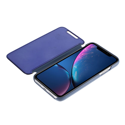 Plated Mirror Surface Leather Stand Case for iPhone XR 6.1 inch