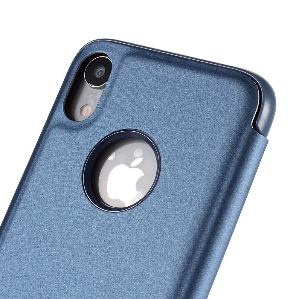 Plated Mirror Surface Leather Stand Case for iPhone XR 6.1 inch