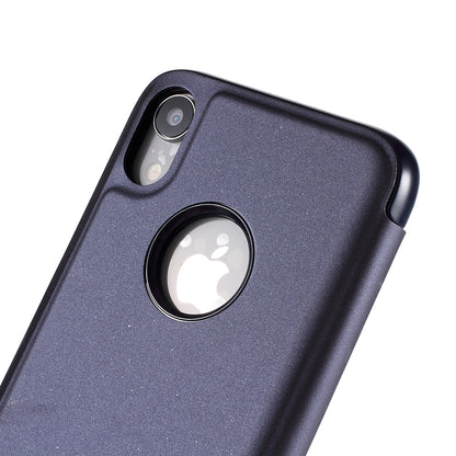 Plated Mirror Surface Leather Stand Case for iPhone XR 6.1 inch