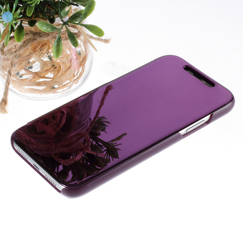 Plated Mirror Surface Leather Stand Case for iPhone XR 6.1 inch