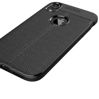 Litchi Texture TPU Mobile Phone Casing for iPhone XR 6.1-inch