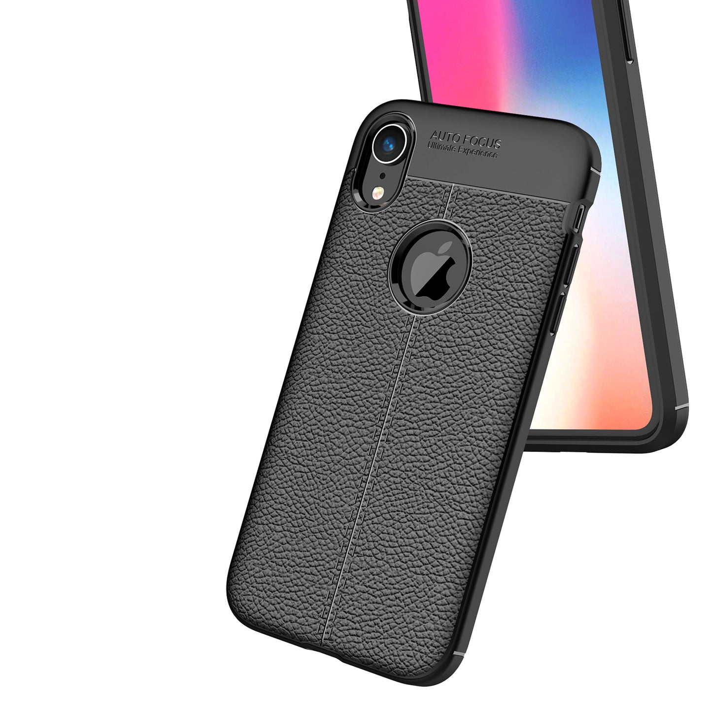 Litchi Texture TPU Mobile Phone Casing for iPhone XR 6.1-inch