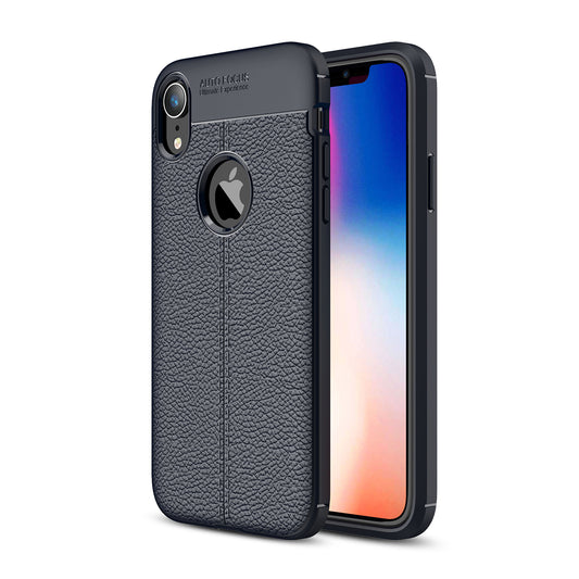 Litchi Texture TPU Mobile Phone Casing for iPhone XR 6.1-inch