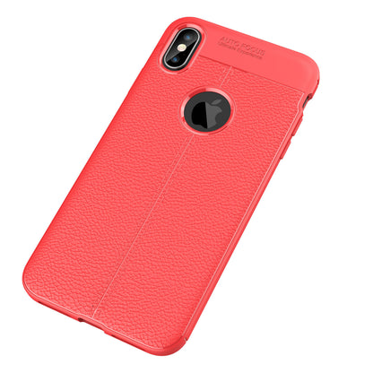 Litchi Skin Soft TPU Protection Shell for iPhone XS Max 6.5 inch