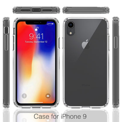 Crystal Clear Acrylic+ TPU Hybrid Back Cover for iPhone XR 6.1 inch