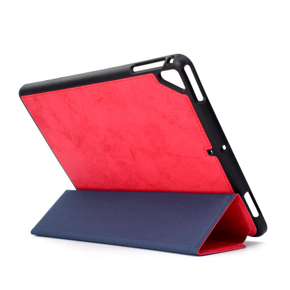 Tri-fold Leather Stand Cover for iPad Air / Air 2 / iPad 9.7-inch (2018) / iPad 9.7-inch (2017)