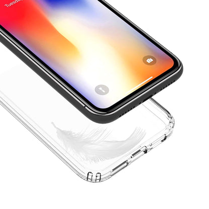 100PCS/Lot Drop-resistant Clear Acrylic + TPU Hybrid Case for iPhone XR 6.1 inch