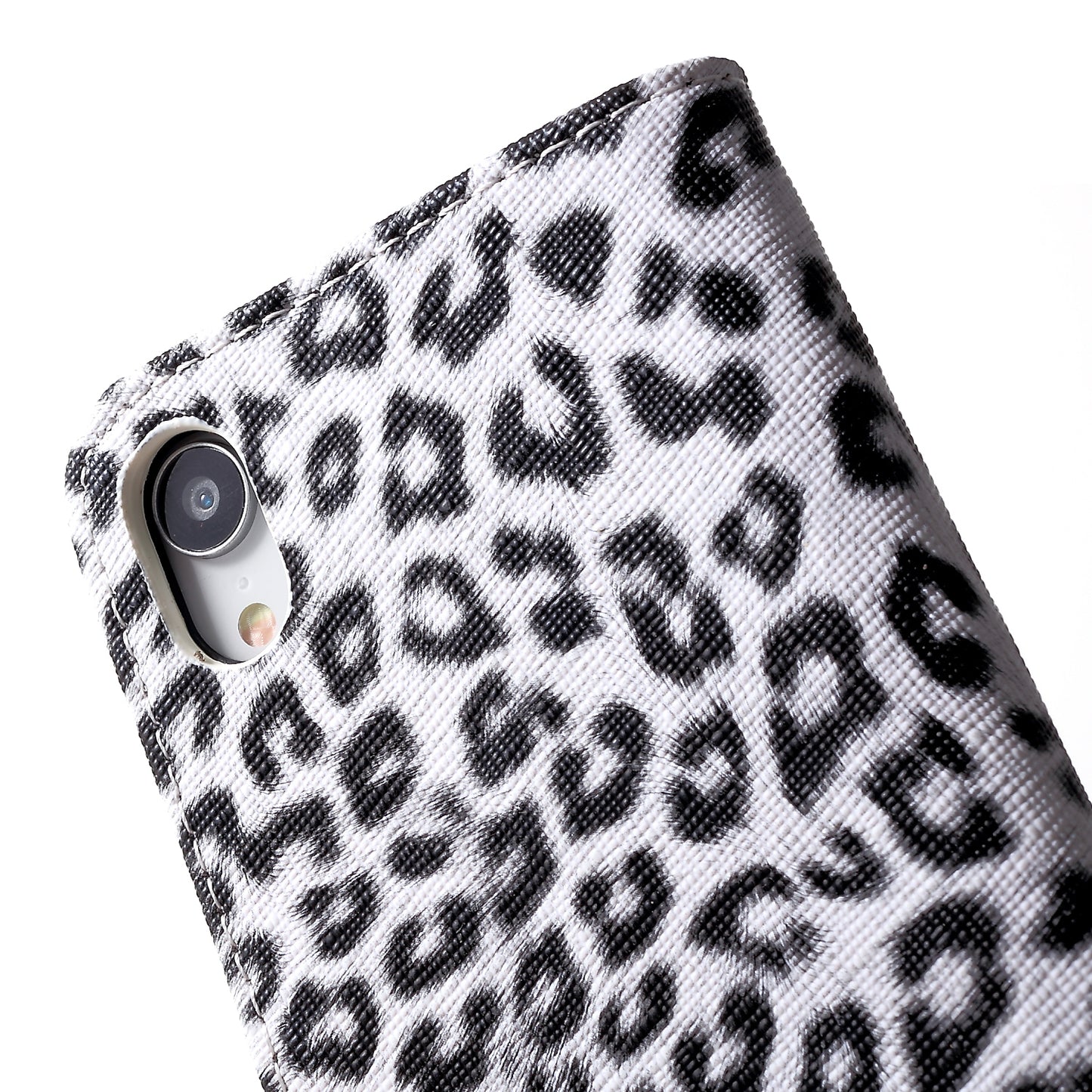 Leopard Pattern Wallet Stand Leather Phone Case for iPhone XR 6.1 inch