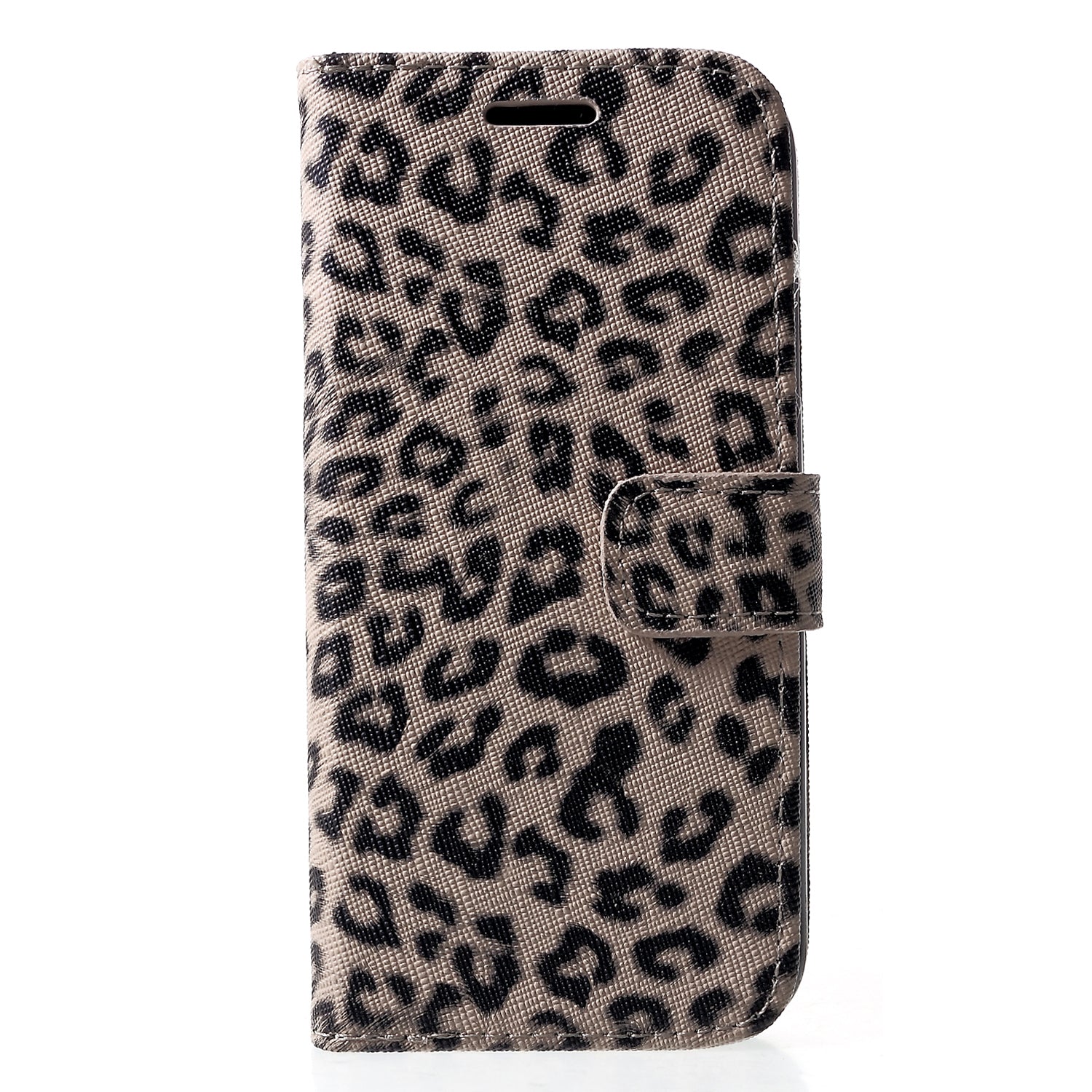 Leopard Pattern Wallet Stand Leather Phone Case for iPhone XR 6.1 inch