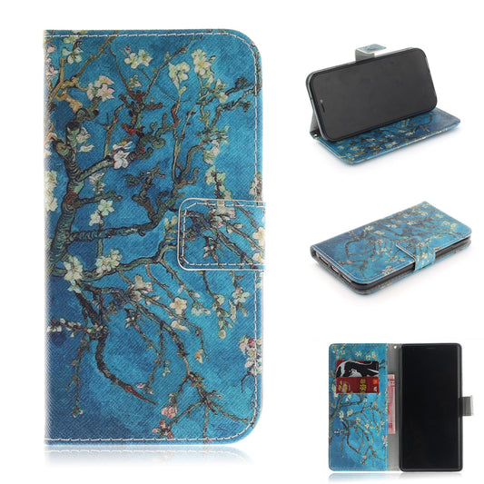 Pattern Printing Wallet Leather Stand Cover for iPhone XR 6.1 inch