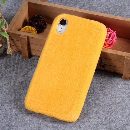 Fluffy Fur Coated TPU Back Case for iPhone XR 6.1 inch