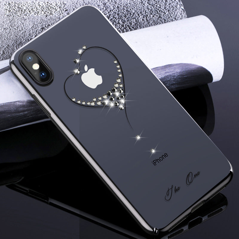 KINGXBAR Crystal PC Electroplated Phone Casing for iPhone XS Max 6.5 inch