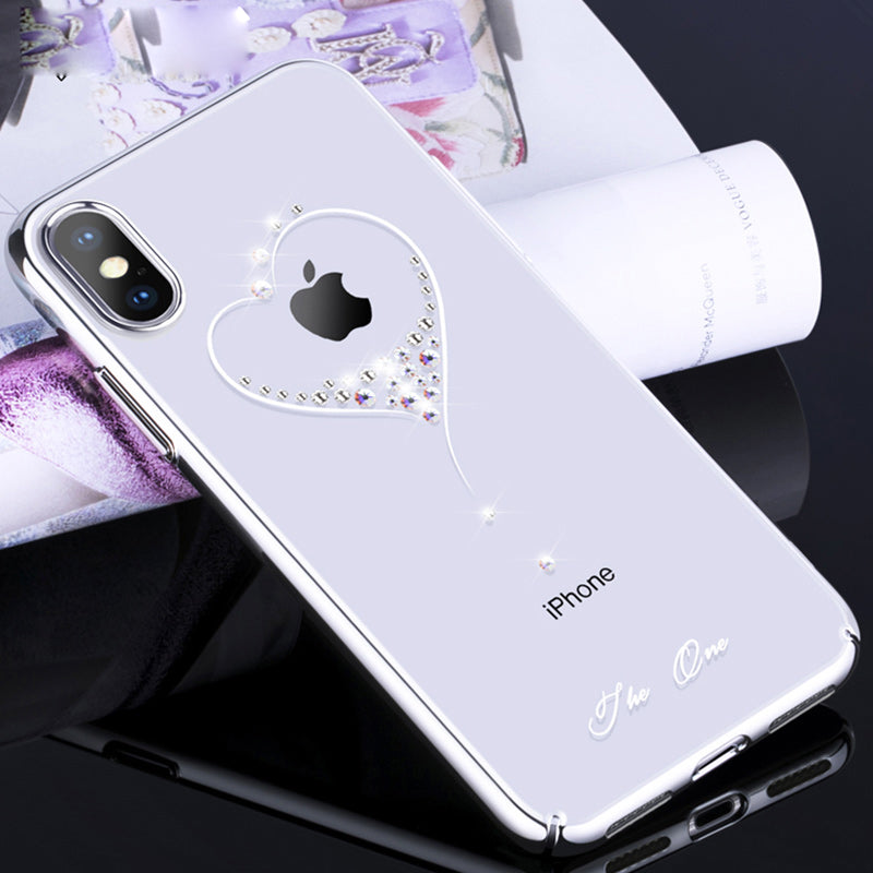 KINGXBAR Crystal PC Electroplated Phone Casing for iPhone XS Max 6.5 inch