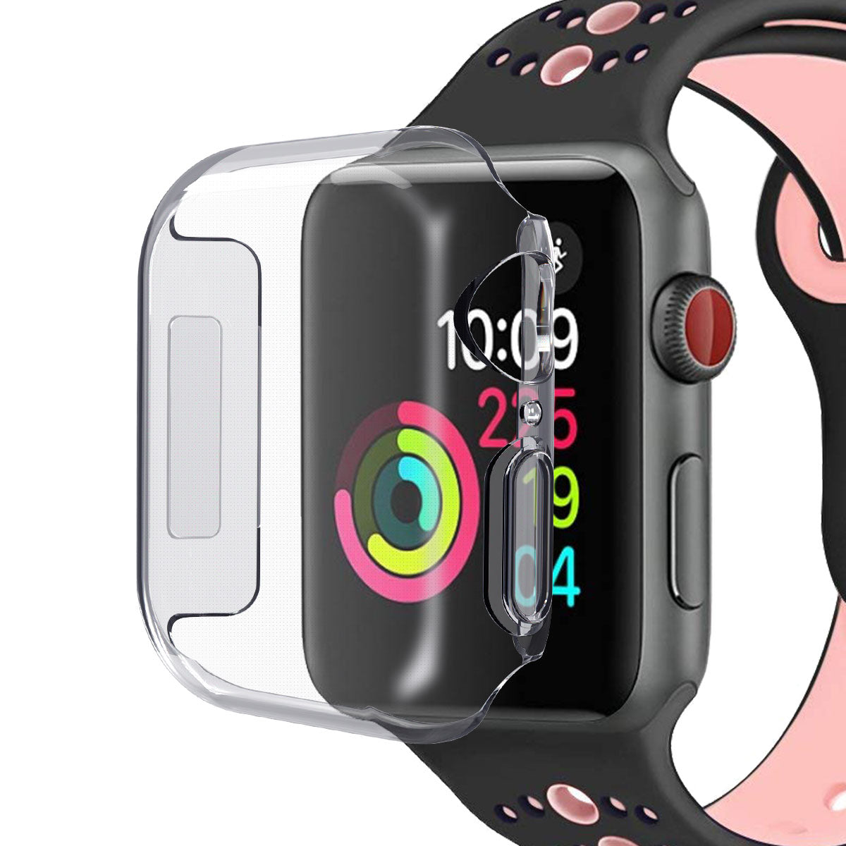 Soft Transparent TPU Case Protector Shell Accurate Cutouts for Apple Watch Series 4 / 5 / 6 / SE / SE (2022) 40mm