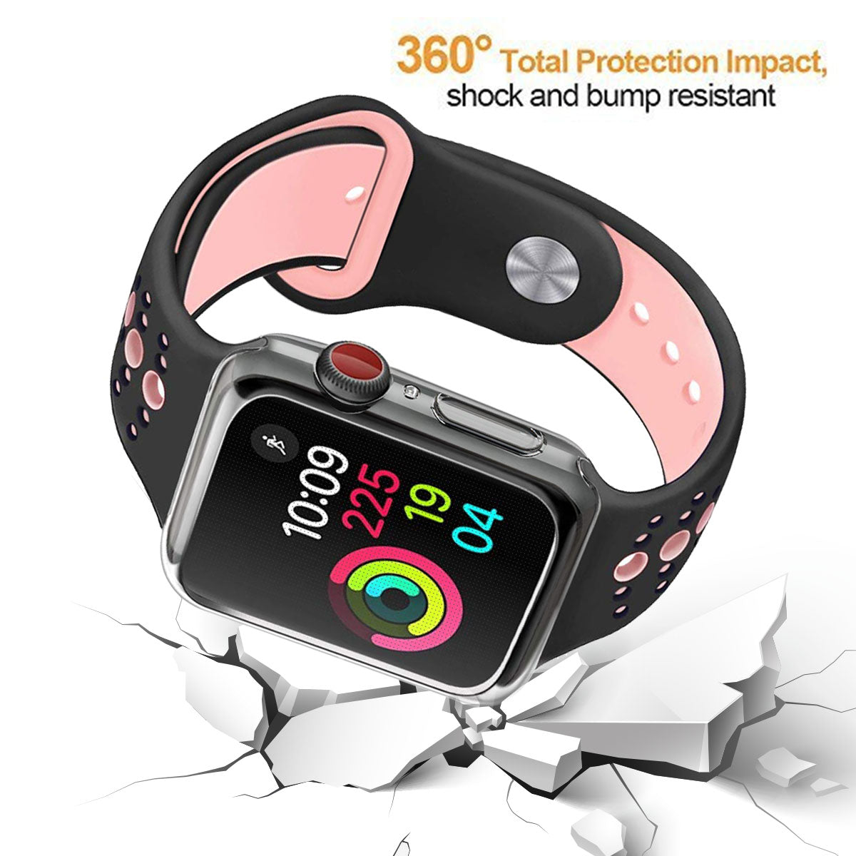 Soft Transparent TPU Case Protector Shell Accurate Cutouts for Apple Watch Series 4 / 5 / 6 / SE / SE (2022) 40mm