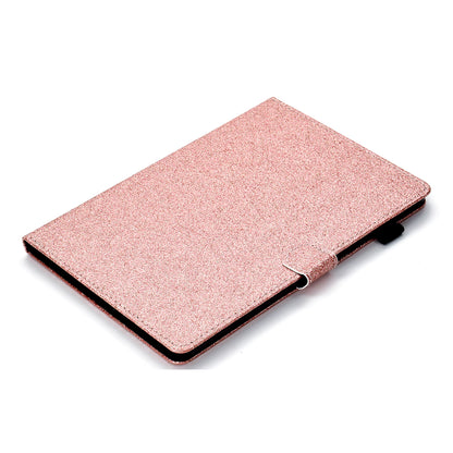 Flash Powder Card Holder PU Leather Stand Flip Cover for iPad 9.7-inch (2018) / 9.7-inch (2017) / Air 2 / Air