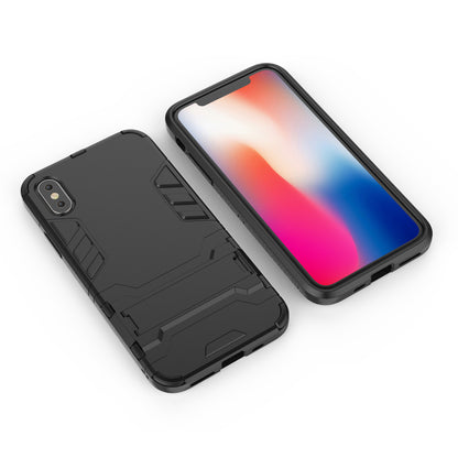 Cool Guard Plastic TPU Hybrid Case with Kickstand for iPhone XS 5.8 inch