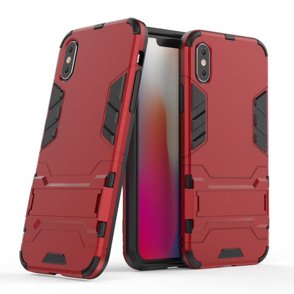 Cool Guard Plastic TPU Hybrid Case with Kickstand for iPhone XS 5.8 inch