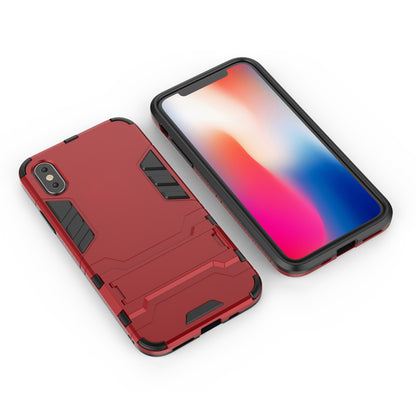 Cool Guard Plastic TPU Hybrid Case with Kickstand for iPhone XS 5.8 inch