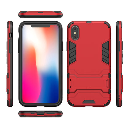 Cool Guard Plastic TPU Hybrid Case with Kickstand for iPhone XS 5.8 inch