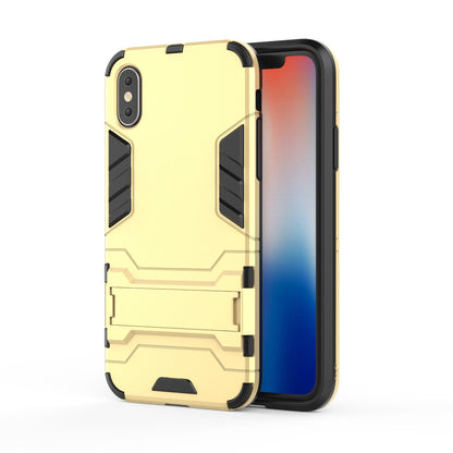 Cool Guard Plastic TPU Hybrid Case with Kickstand for iPhone XS 5.8 inch