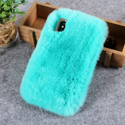 Assorted Color Soft Fur Coated TPU Cellphone Accessory Cover for iPhone XS Max 6.5 inch