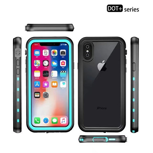 REDPEPPER Dot+ Series Transparent Back Dustproof Snowproof IP68 Waterproof Case for iPhone XS Max 6.5 inch