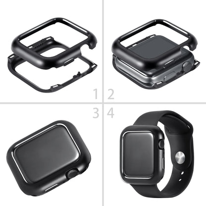 Detachable Magnetic Metal Frame Protective Case for Apple Watch Series 4 / 5 / 6 / SE / SE (2022) 40mm