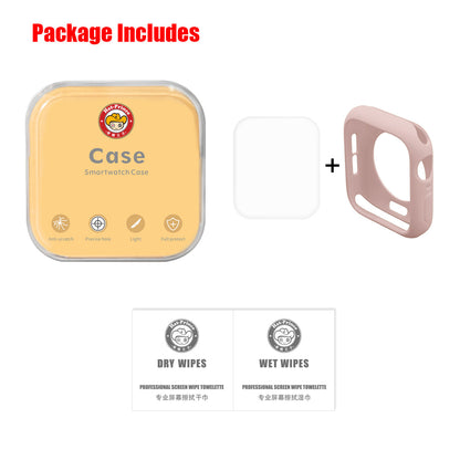 HAT PRINCE for Apple Watch Series 4 / 5 / 6 / SE / SE (2022) 40mm TPU Protective Case + 3D Full Size Curved Hot Bending HD Clear PET Film