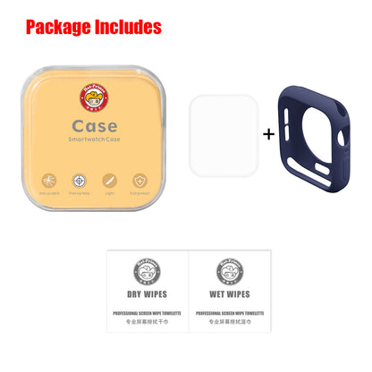 HAT PRINCE for Apple Watch Series 4 / 5 / 6 / SE / SE (2022) 40mm TPU Protective Case + 3D Full Size Curved Hot Bending HD Clear PET Film