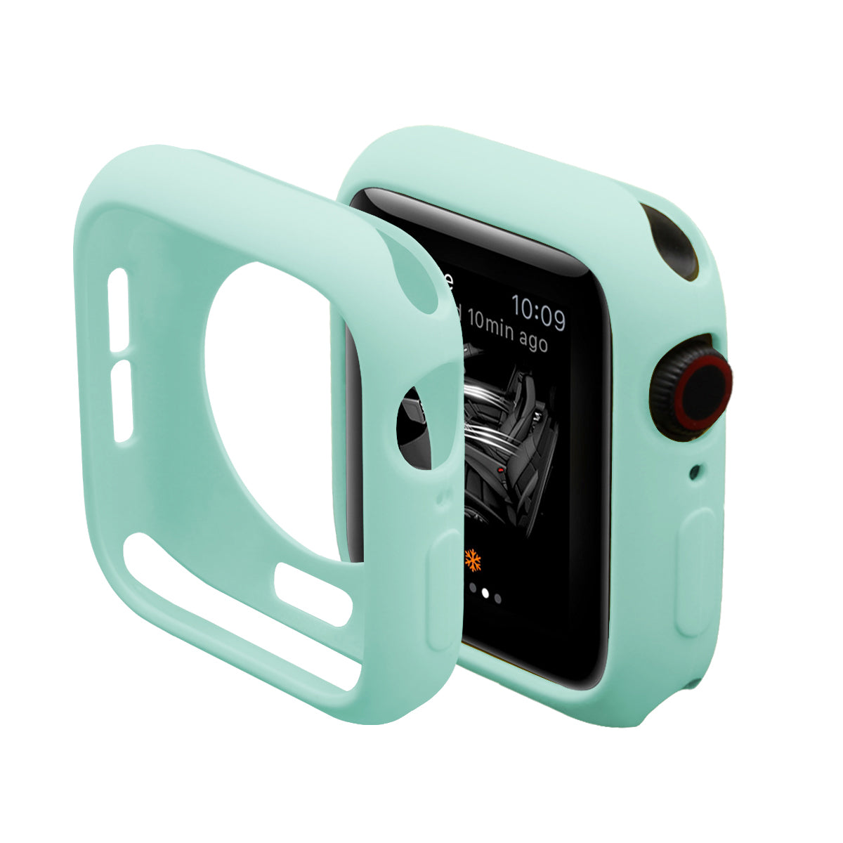 HAT PRINCE for Apple Watch Series 4 / 5 / 6 44mm / SE 44mm / SE (2022) 44mm TPU Protective Case + 3D Full Size Curved Hot Bending HD Clear PET Film