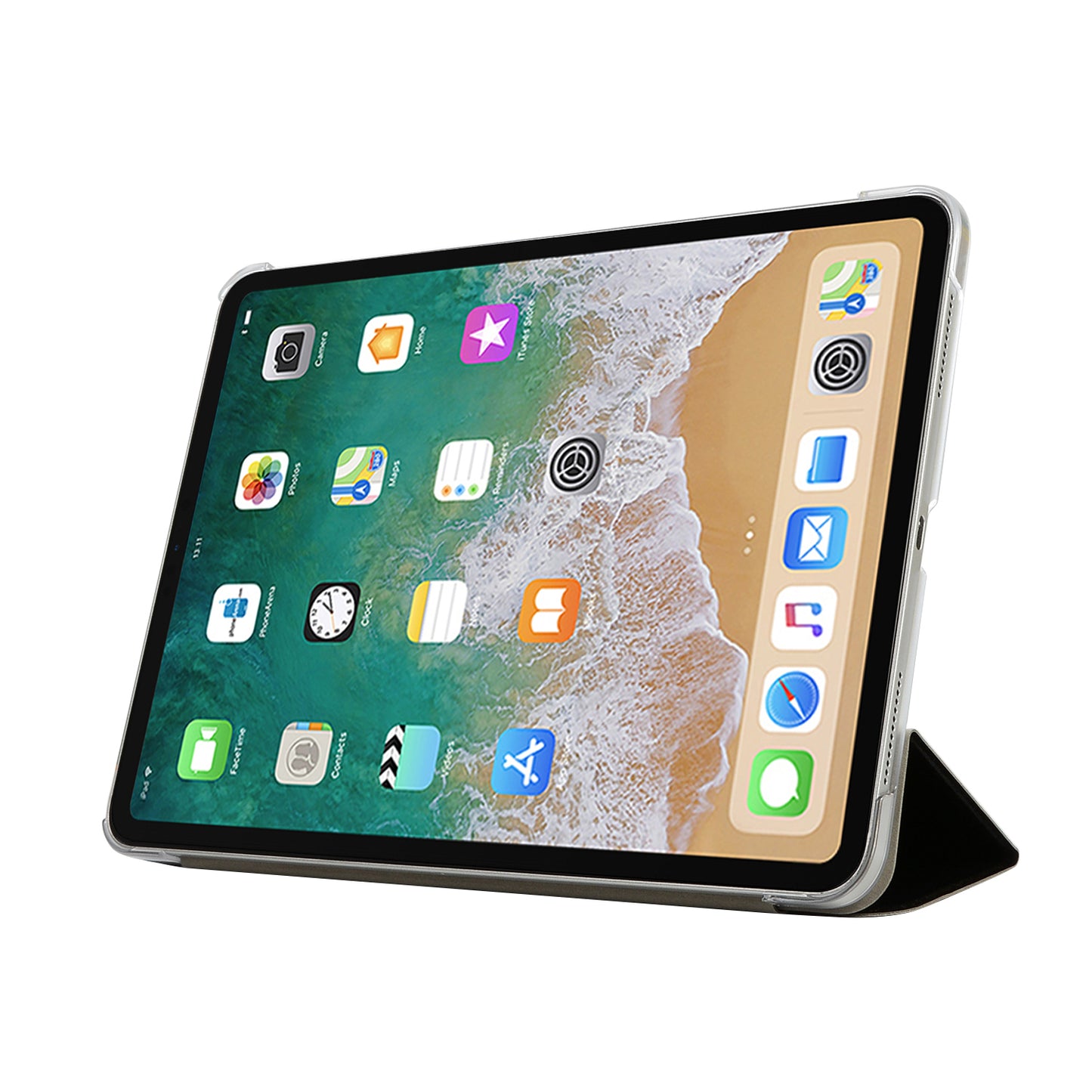 Leather Smart Case with Tri-fold Stand for iPad Pro 11-inch (2018)