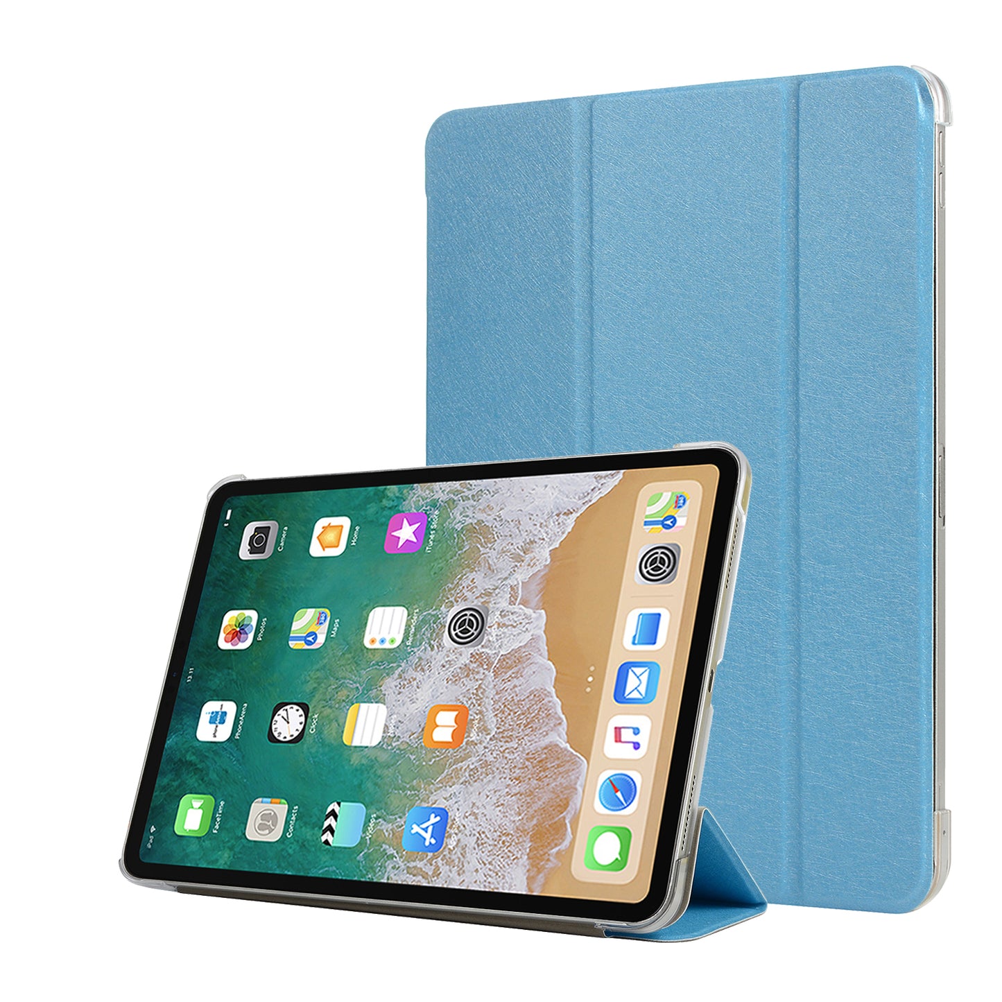 Leather Smart Case with Tri-fold Stand for iPad Pro 11-inch (2018)