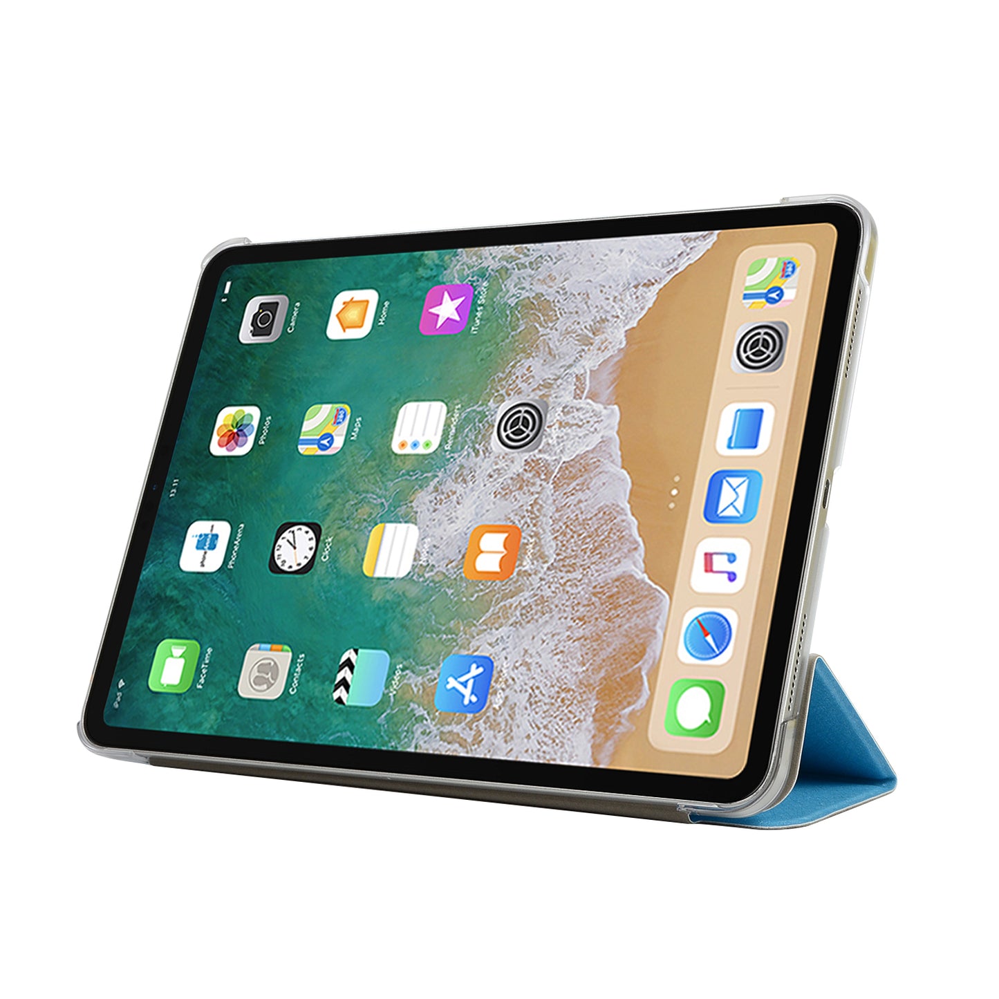 Leather Smart Case with Tri-fold Stand for iPad Pro 11-inch (2018)