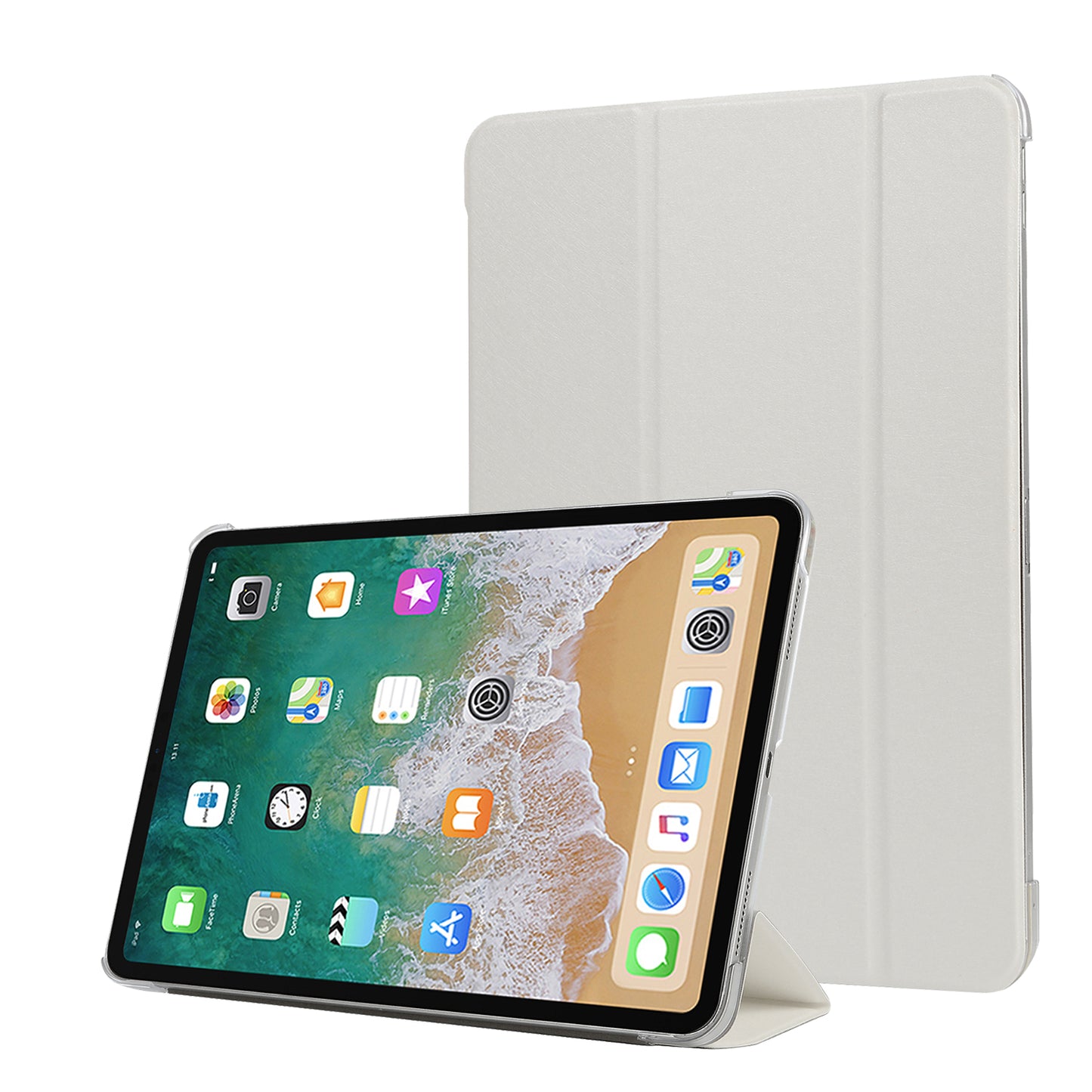 Leather Smart Case with Tri-fold Stand for iPad Pro 11-inch (2018)