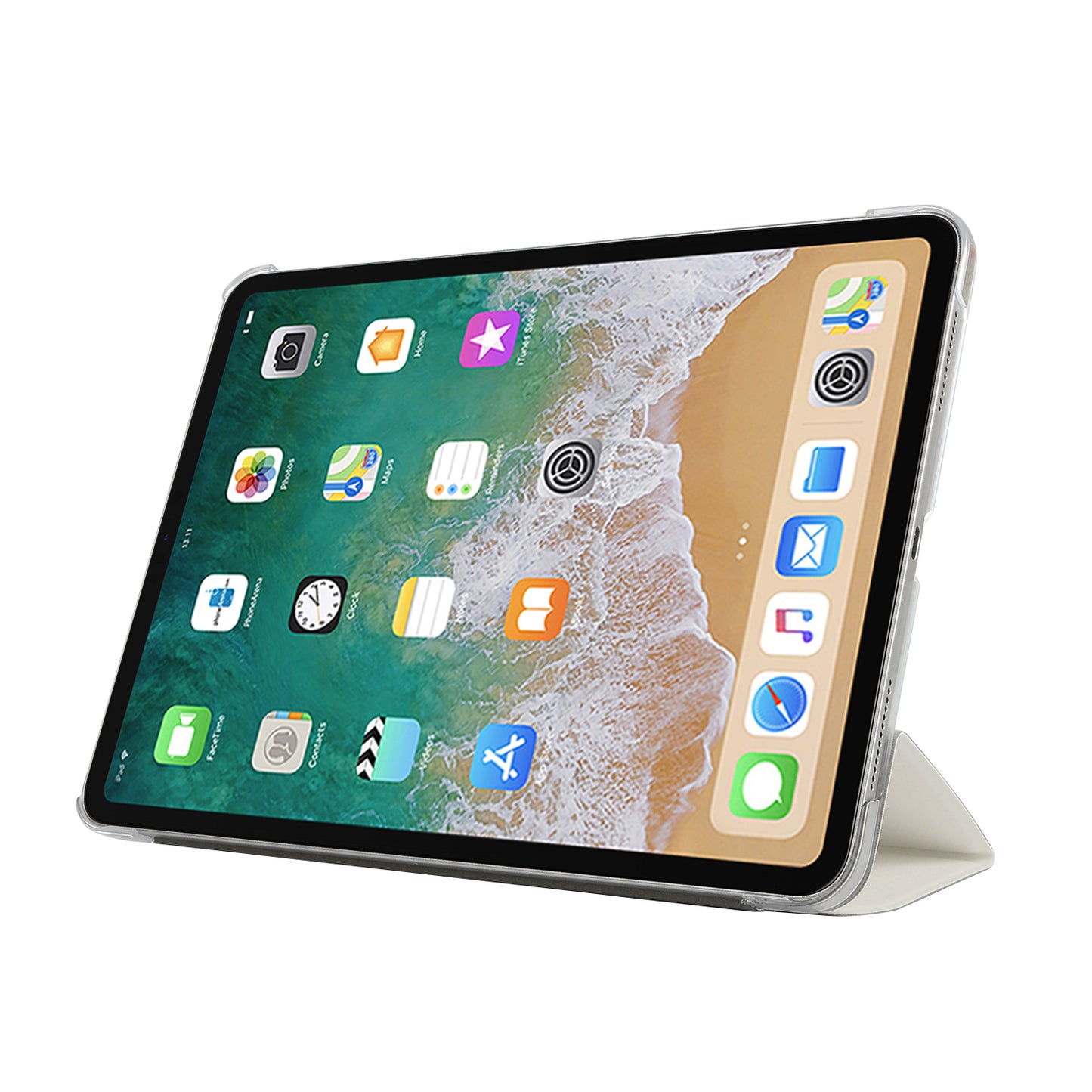 Leather Smart Case with Tri-fold Stand for iPad Pro 11-inch (2018)