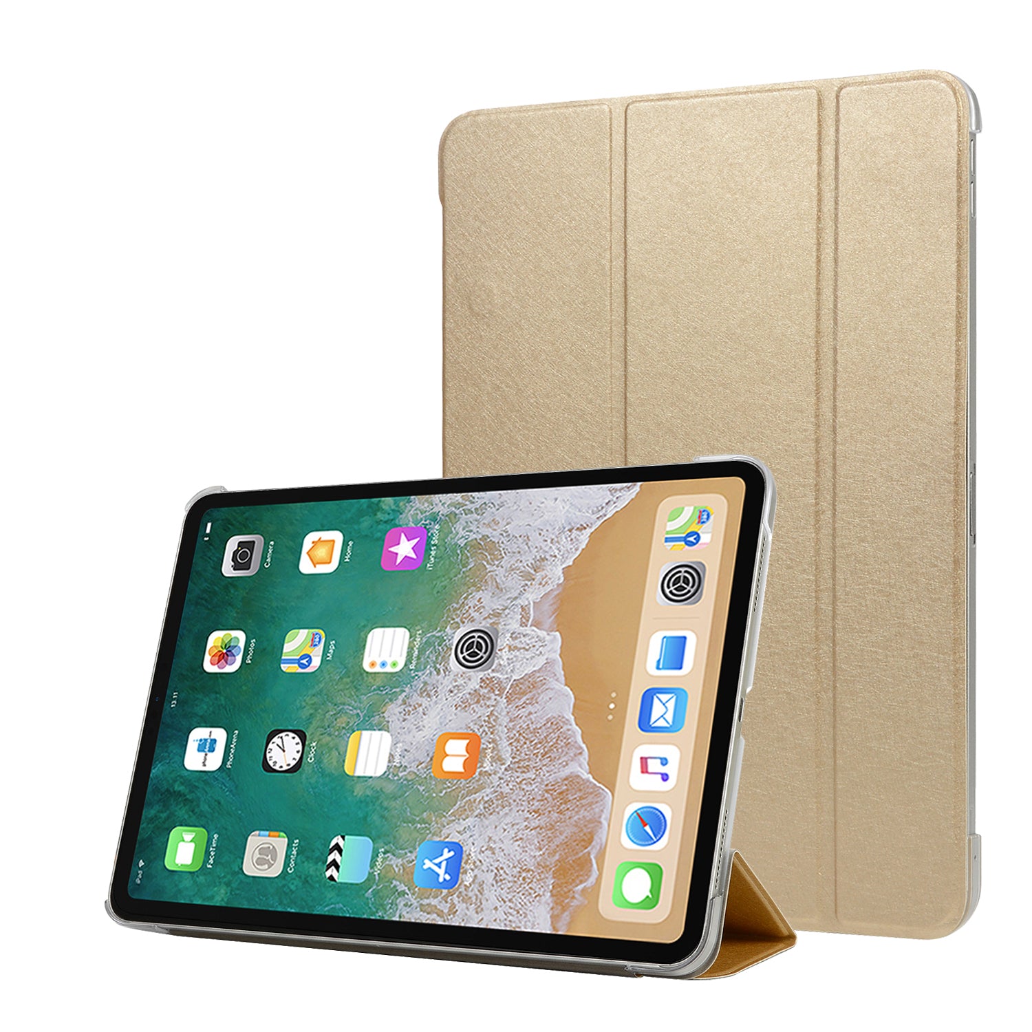 Leather Smart Case with Tri-fold Stand for iPad Pro 11-inch (2018)